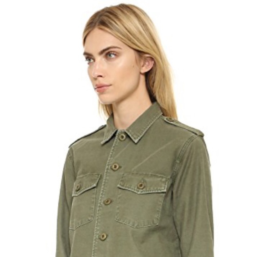 Kate Moss Major Shirt Jacket Sz Med Army Jacket